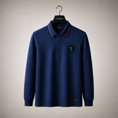 Humming Unisex Executive Long-Sleeve Polo