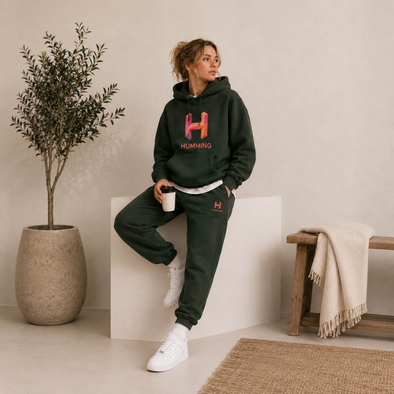 Humming Unisex Premium Hoodie Set - Image 7